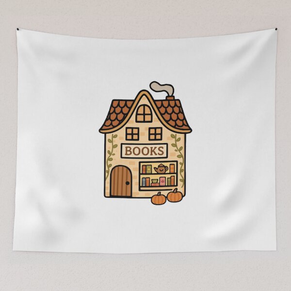 Item preview, Cozy Autumn Bookshop | manga | cute kawaii | by Nooby Draw designed and sold by NoobyDraw.