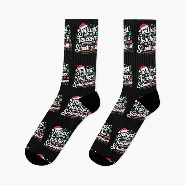 Item preview, Jolliest Bunch Of Teachers This Side Of The Schoolhouse - A fun gift idea for teachers who love the holiday spirit and a good laugh! designed and sold by ZyziowskyArt.