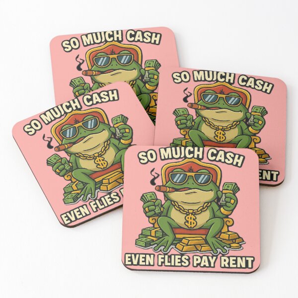 Item preview, Rich Frog Meme – So Much Cash Even Flies Pay Rent designed and sold by OxiSkor.