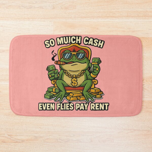 Item preview, Rich Frog Meme – So Much Cash Even Flies Pay Rent designed and sold by OxiSkor.