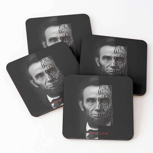 Item preview, Abraham Lincoln – Black & White Minimalist Portrait Artwork designed and sold by Enea Kelo.