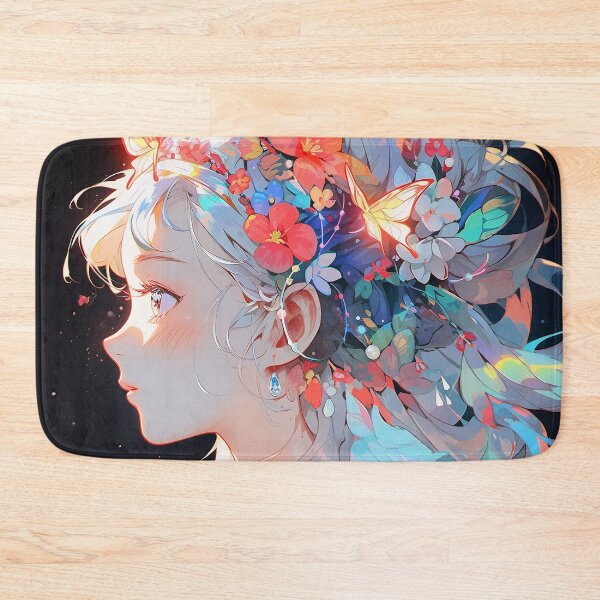 Item preview, Anime Girl with Butterfly Crown designed and sold by bubblegoth.