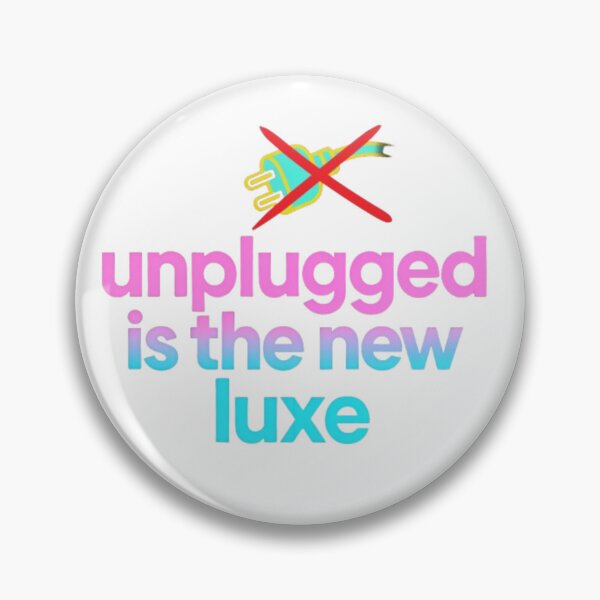 Item preview, Unplugged Is The New Luxe – 90s Retro Tee designed and sold by NaMieSz.