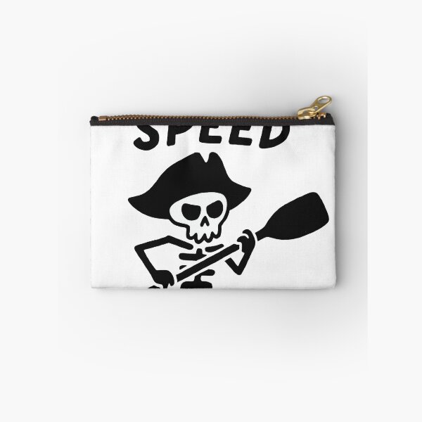 Item preview, Full Speed Pirate Skeleton – Cartoon Skull Rowing Illustration designed and sold by PitselehStudio.