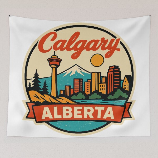Item preview, Calgary Skyline Decal designed and sold by Decal Mania.