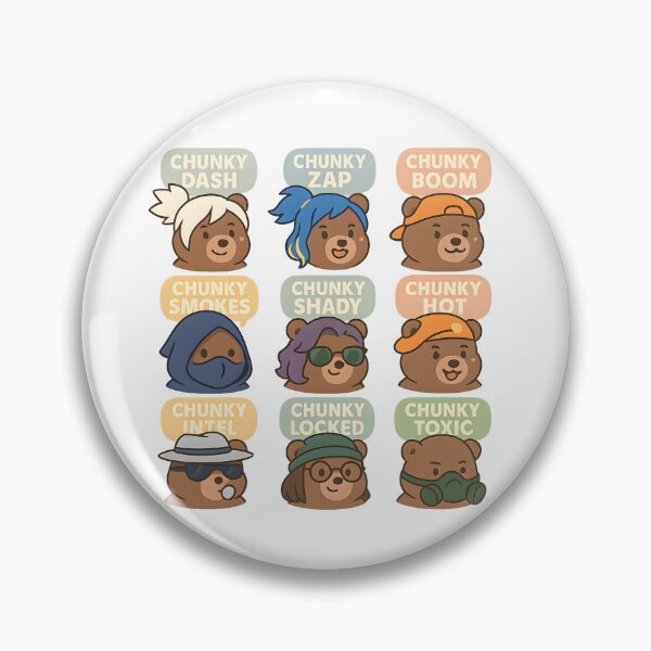 Item preview, Chunky Bear Valorant Agents Collage designed and sold by Chunky Bear.