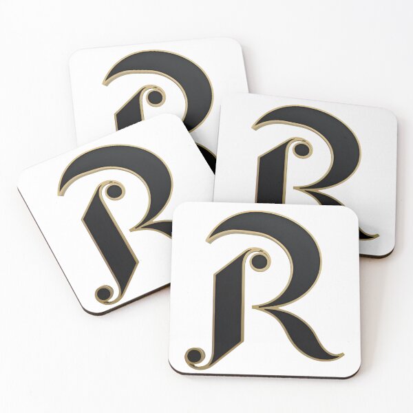 Item preview,  Letter R – Gold & Black Elegance designed and sold by RAKO13.