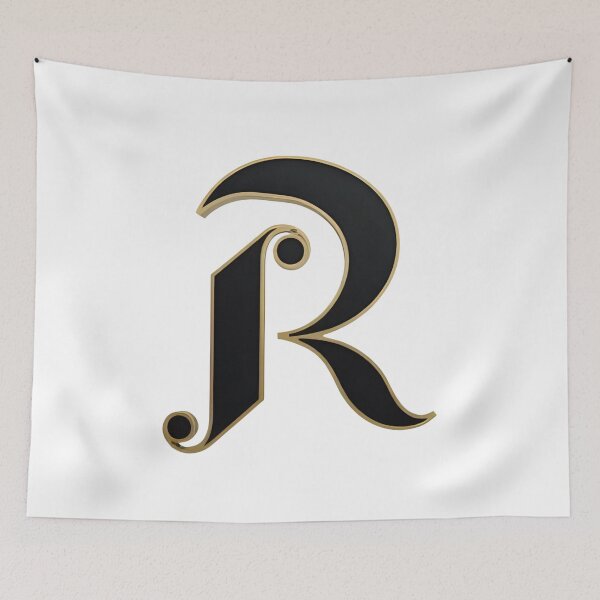 Item preview,  Letter R – Gold & Black Elegance designed and sold by RAKO13.
