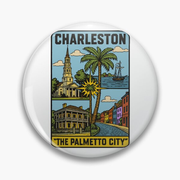 Item preview, Charleston, South Carolina Vintage Style designed and sold by Decal Mania.