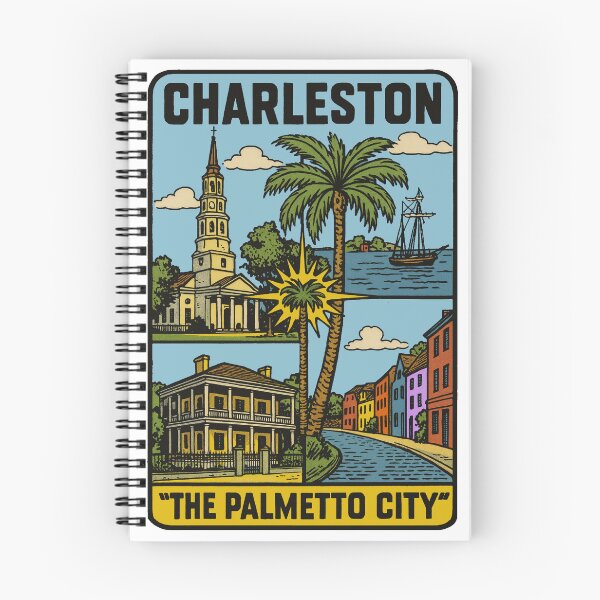 Item preview, Charleston, South Carolina Vintage Style designed and sold by Decal Mania.