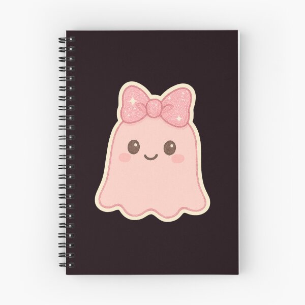 Item preview, Cute Pink Ghost with Bow – Kawaii Halloween Aesthetic designed and sold by CreatedbyKandJ.