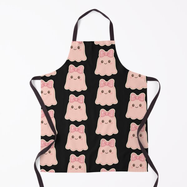 Item preview, Cute Pink Ghost with Bow – Kawaii Halloween Aesthetic designed and sold by CreatedbyKandJ.