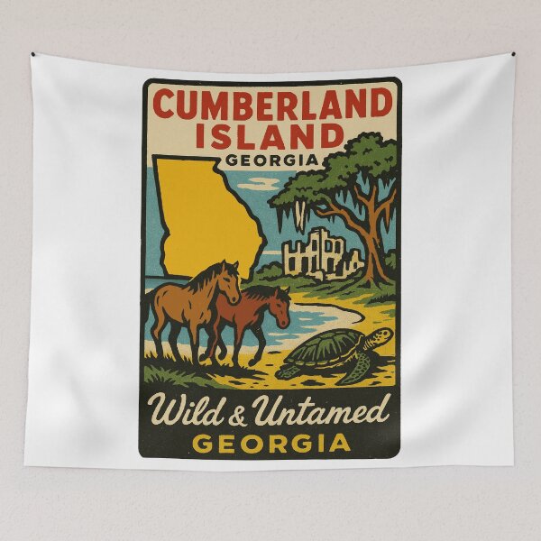 Artikelvorschau, Cumberland Island Georgia Aufkleber entworfen und verkauft von Decal Mania.