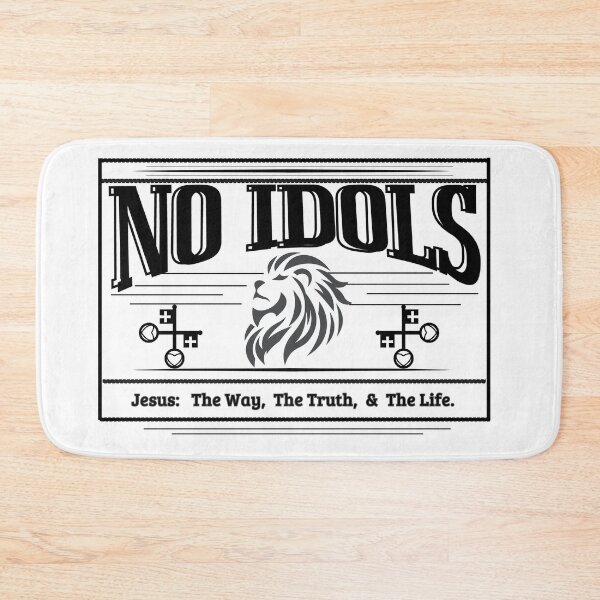Item preview, "NO IDOLS"  Jesus The Way The Truth & The Life - in black& grey designed and sold by Holy Coast Threads (Formerly ChristianFlower).