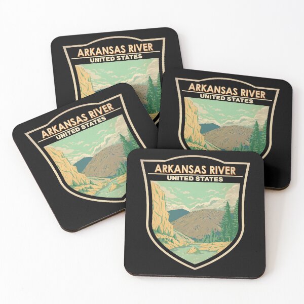 Item preview, Arkansas River Travel Art Badge designed and sold by KrisSidDesigns.