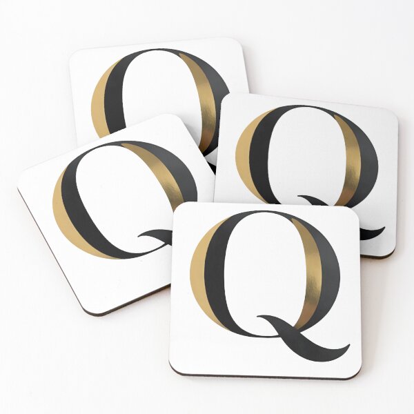 Item preview,  Letter Q – Gold & Black Elegance designed and sold by RAKO13.