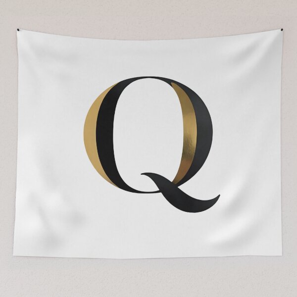 Item preview,  Letter Q – Gold & Black Elegance designed and sold by RAKO13.