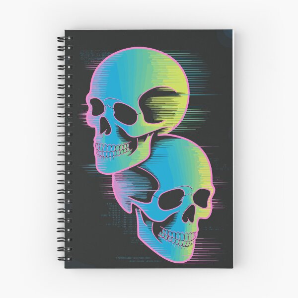 Item preview, Glitchwave Neon Skulls – Edgy Maximalist designed and sold by stmpdwrld.