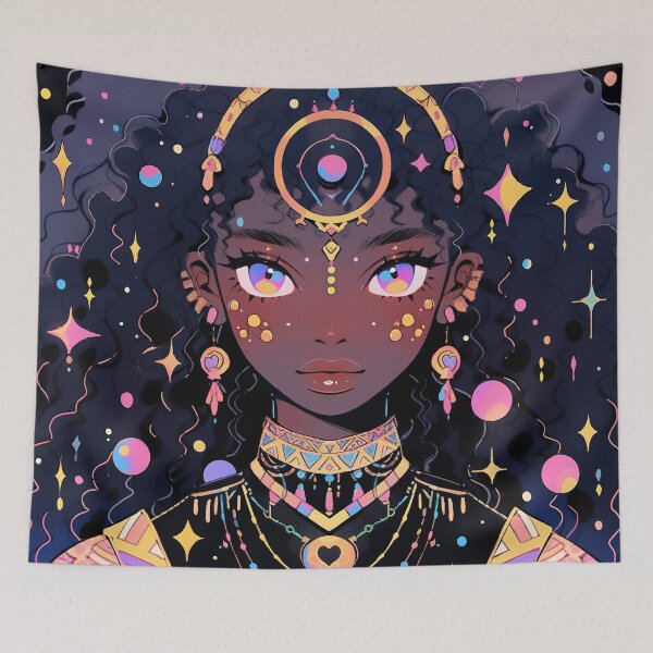Item preview, Beautiful Adorned Celestial Anime Girl designed and sold by bubblegoth.