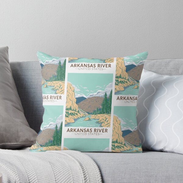 Item preview, Arkansas River Illustration Travel Art Vintage designed and sold by KrisSidDesigns.