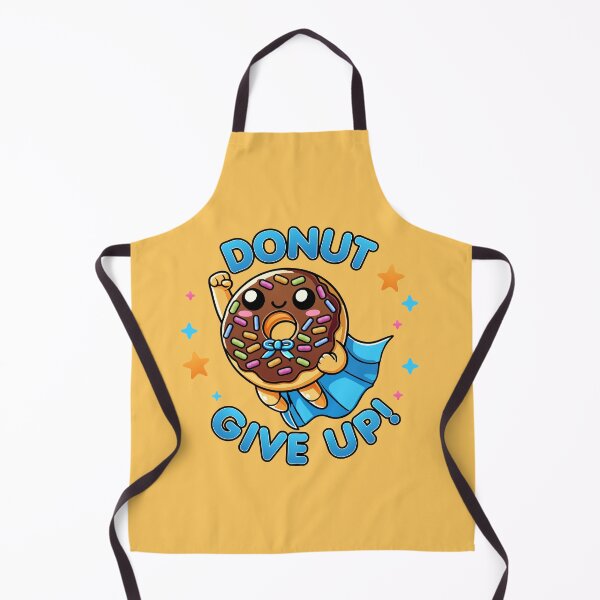 Item preview, Kawaii Captain Donut Give Up Funny Food Hero designed and sold by Karma Design.