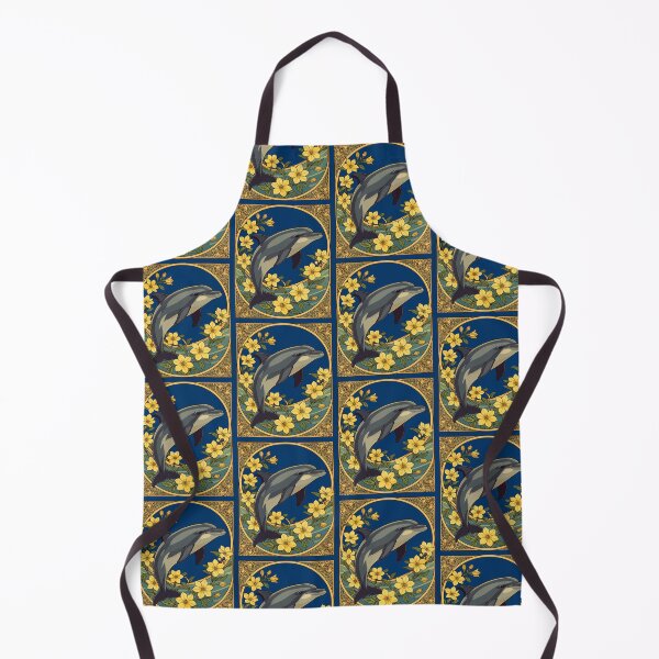 Item preview, Common Bottlenose Dolphin With Yellow Jasmine Flowers designed and sold by taiche.