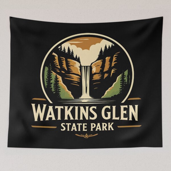 Item preview, Watkins Glen State Park - New York State  designed and sold by GoodOldVintage.