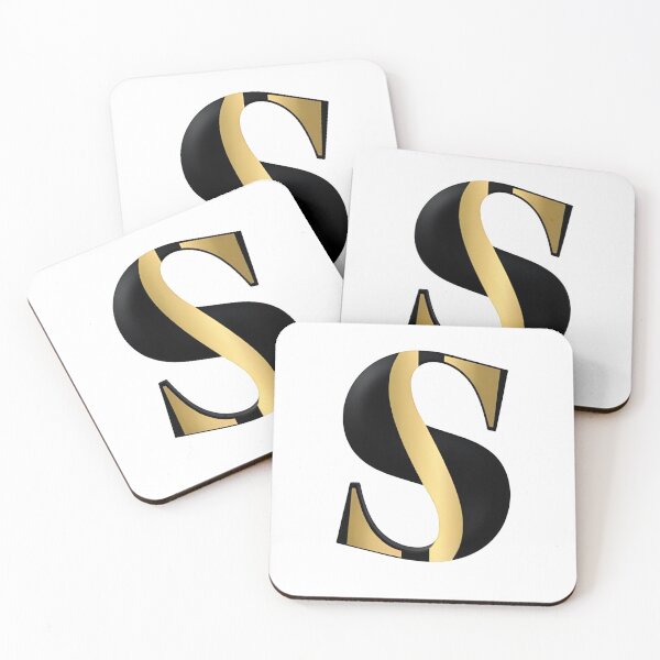 Item preview,  Letter S – Gold & Black Elegance designed and sold by RAKO13.