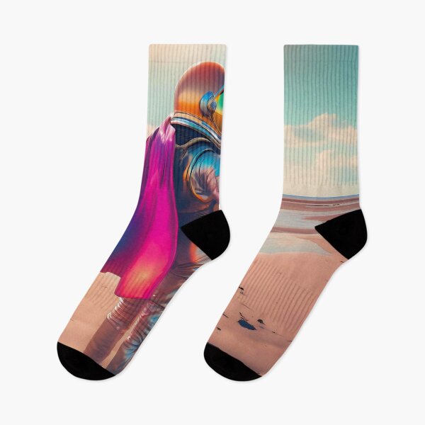 Item preview, Cosmonaut on the beach with the sun designed and sold by ICONICASTUDIO.