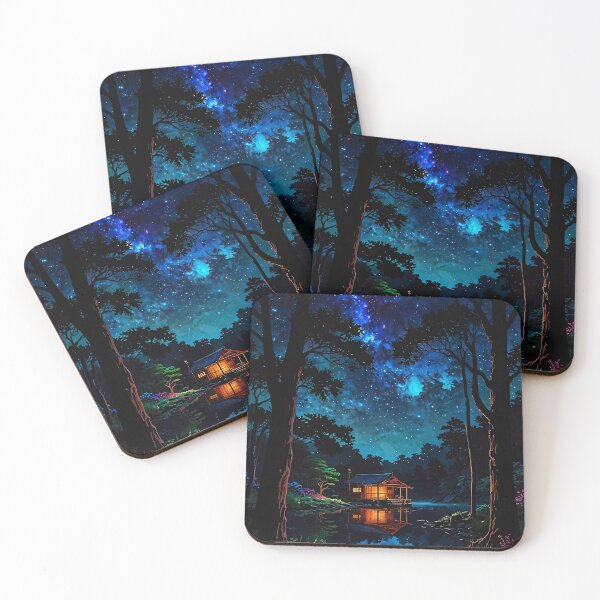 Item preview, Starry night at the lake designed and sold by PixelParadies.