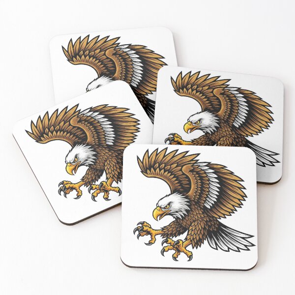 Item preview, Fierce Bald Eagle – Patriotic Wildlife Design designed and sold by zeben design.
