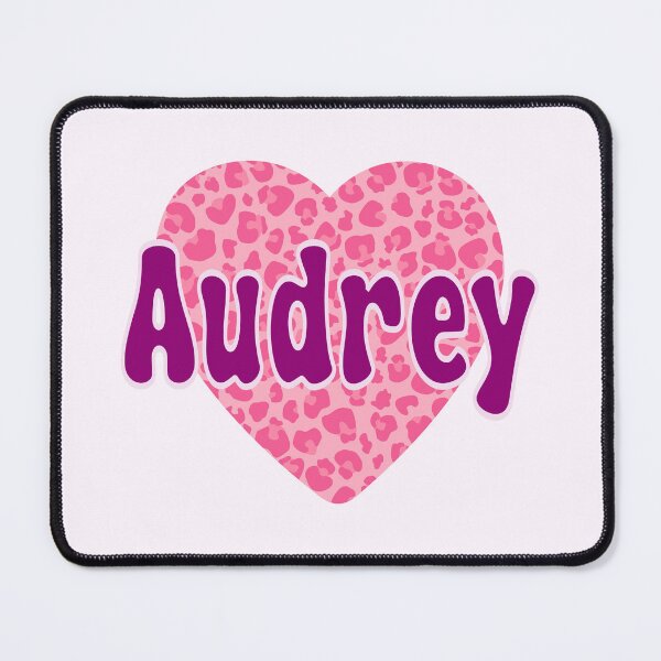 Item preview, Audrey Name Pink Leopard Heart  designed and sold by Jeallan Designs.