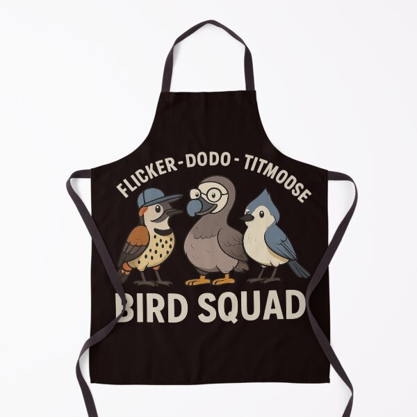 Item preview, Bird Squad – Flicker, Dodo & Titmouse | Funny Retro Bird Design designed and sold by FrameFlow.