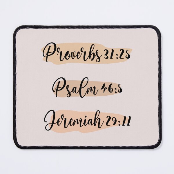 Item preview, Proverbs 31:25 Psalm 46:5 Jeremiah 29:11 designed and sold by amazingjoy.