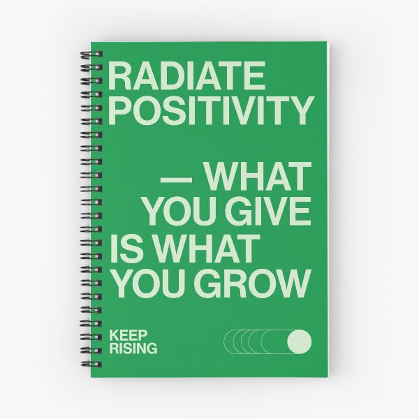 Item preview, Radiate Positivity – Keep Rising Motivational Quote Artwork designed and sold by A-VN STUDIOS.
