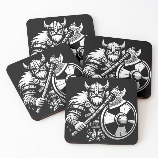 Item preview, Viking warrior with an axe and shield designed and sold by Karma Design.