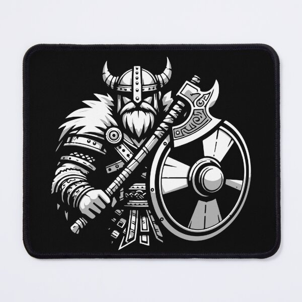 Item preview, Viking warrior with an axe and shield designed and sold by Karma Design.