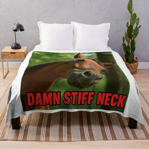 Item preview, Funny Meme – “Damn Stiff Neck” Animal Humor Design designed and sold by FunMerchOutlet.