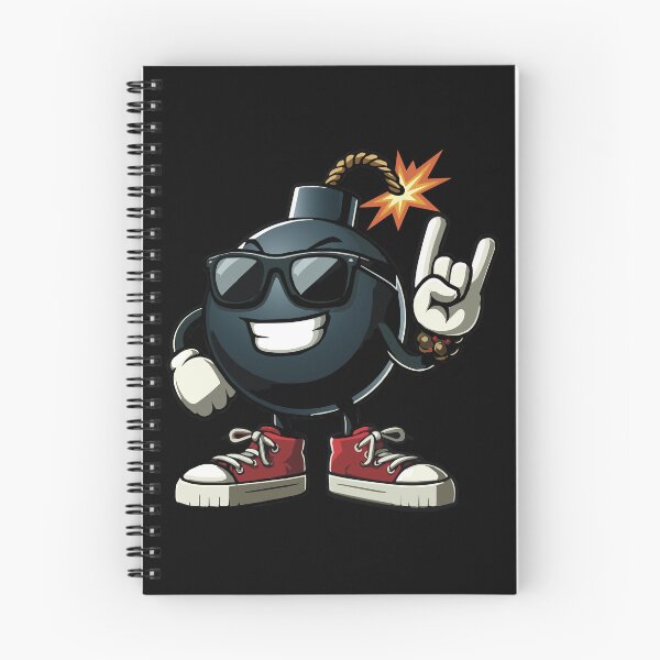 Item preview, cool bomb with sunglasses and red sneakers doing the rock Sign designed and sold by Karma Design.