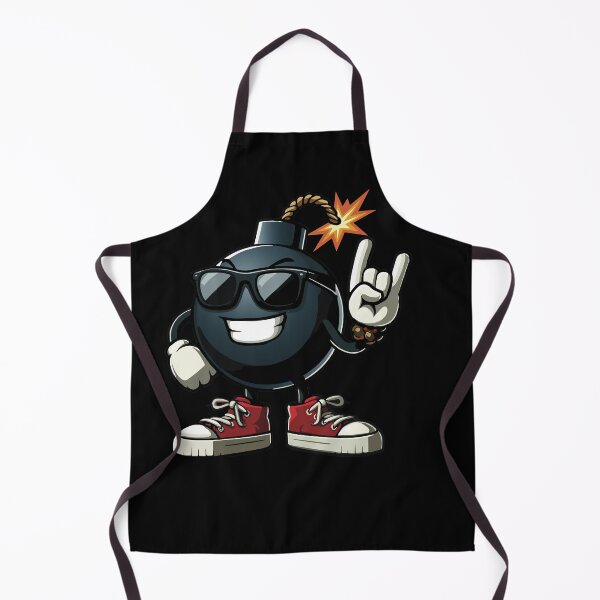 Item preview, cool bomb with sunglasses and red sneakers doing the rock Sign designed and sold by Karma Design.
