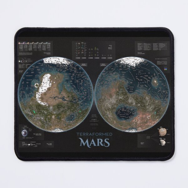 Item preview, Terraformed Mars Map! (2x3 dimentions version) designed and sold by Pablo Carlos Budassi.