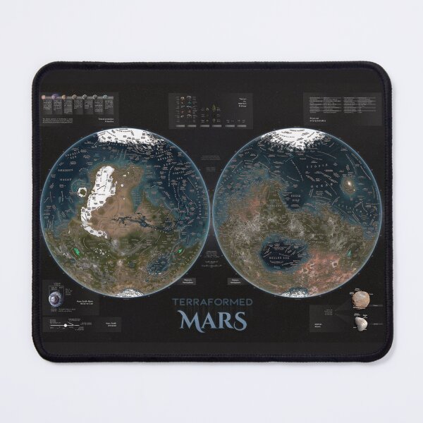 Item preview, Terraformed Mars Map! designed and sold by Pablo Carlos Budassi.