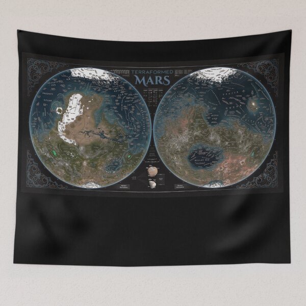 Item preview, Terraformed Mars Map! designed and sold by Pablo Carlos Budassi.