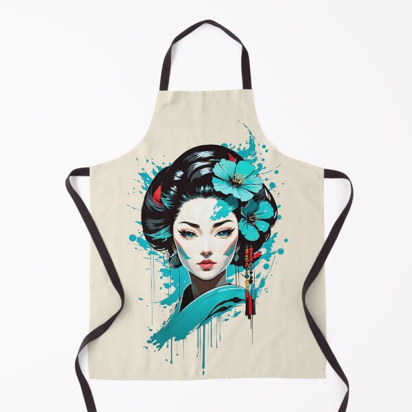 Item preview, Geisha Girl Waifu Pinup with Japanese Flair designed and sold by BorgSpareParts.