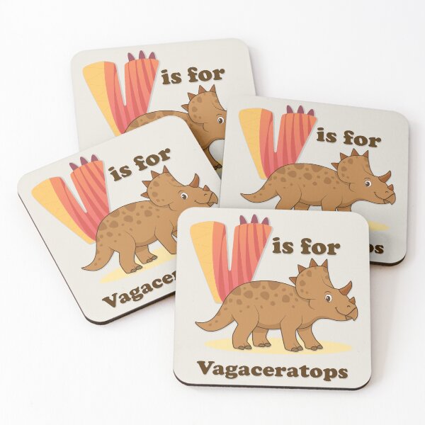 Item preview, Cute Vagaceratops Dinosaur Alphabet Poster | Kids Room Nursery Decor designed and sold by FilizDesigner.