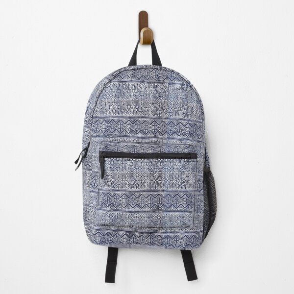 Item preview, Indigo Tribal Pattern – Geometric Ethnic Boho Design designed and sold by PimTribe.