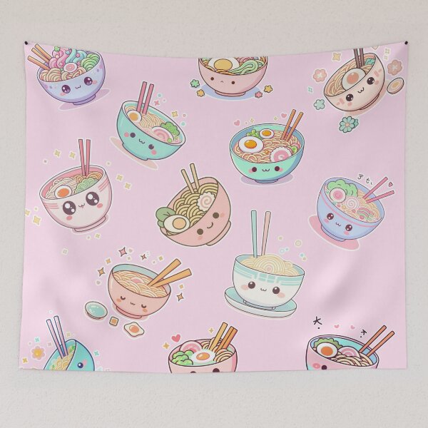 Item preview, Cute Kawaii Ramen Bowl – Adorable Anime Manga Noodle Lover Design designed and sold by Sugar Wisdom .