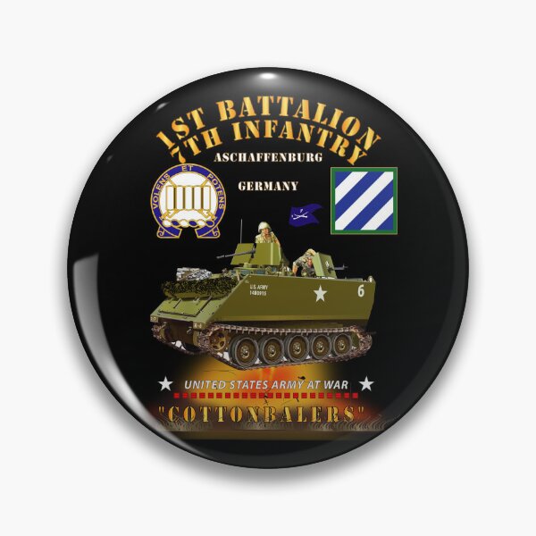Item preview, Army - 1st Bn 7th Infantry - Aschaffenburg FRG - M113 APC  - CottonBalers X 300 designed and sold by Military Insignia Products.