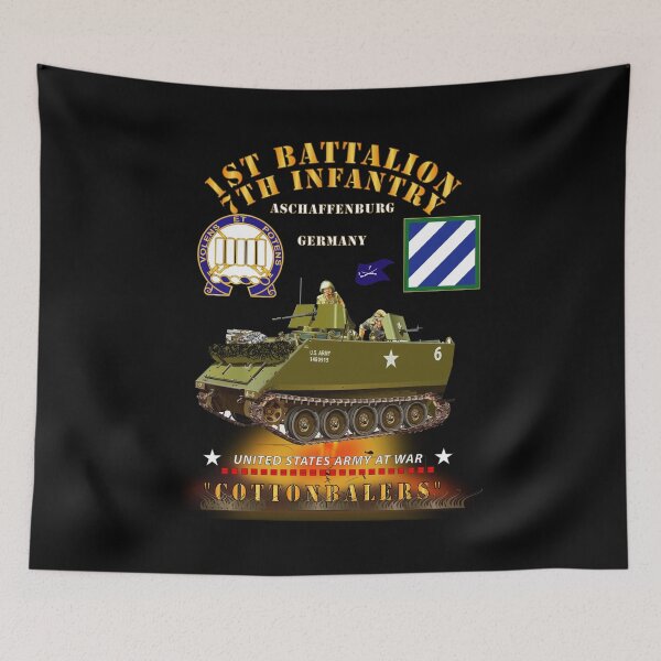 Item preview, Army - 1st Bn 7th Infantry - Aschaffenburg FRG - M113 APC  - CottonBalers X 300 designed and sold by Military Insignia Products.