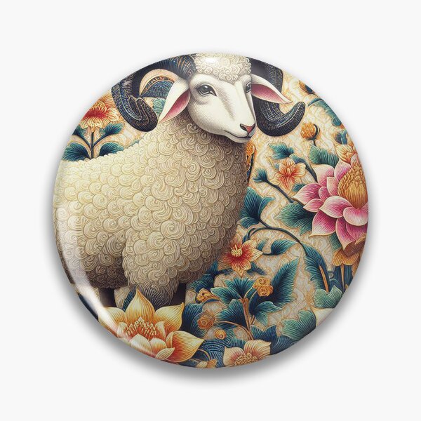 Item preview, Sheep in Thai Motif: Patterns of Culture   designed and sold by Vanich-Panich.